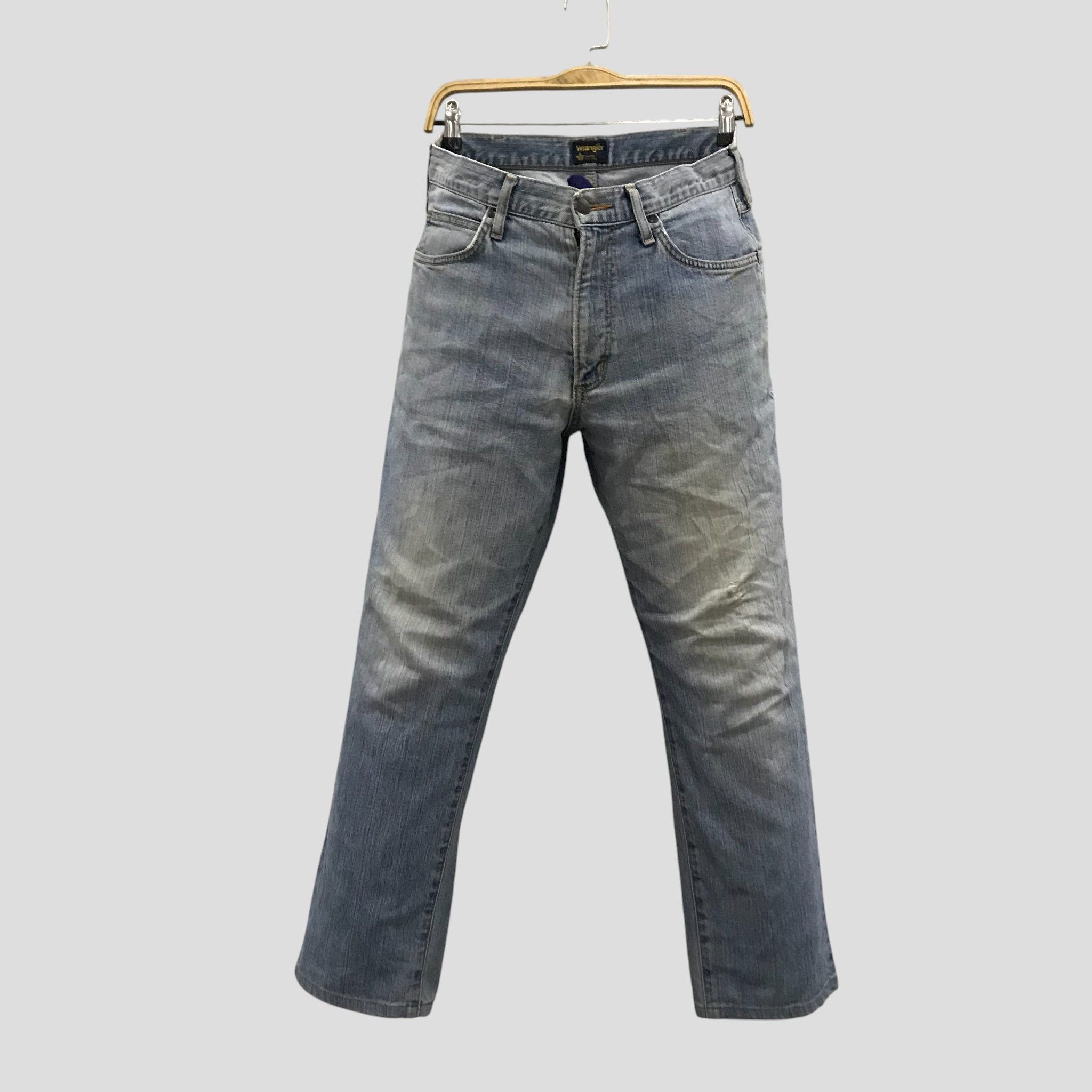 Wrangler Vintage 90s Wrangler Light Wash Straight Leg Jeans Size US 33 - 1 Thumbnail