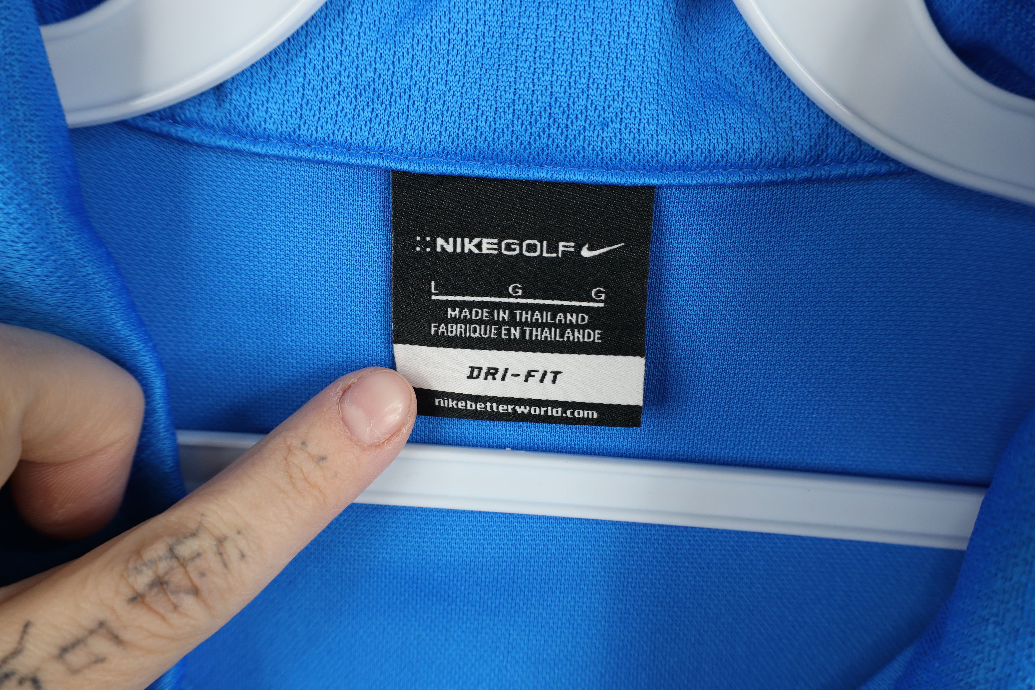 Nike Nike Golf Pearl Vodka Short Sleeve Collared Polo Shirt Blue Size US L / EU 52-54 / 3 - 10 Thumbnail