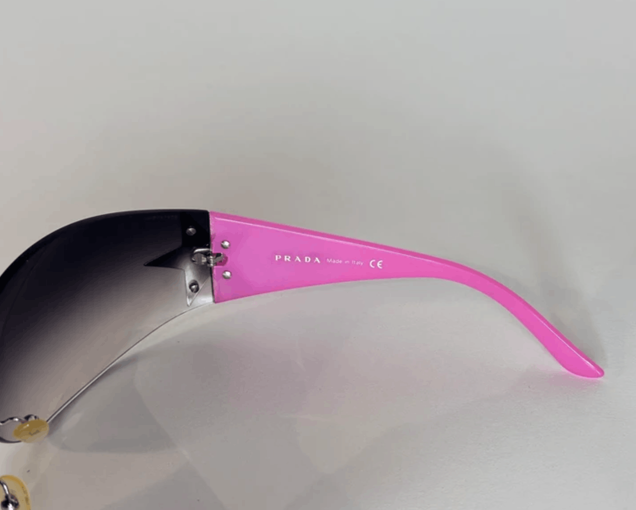 Prada PRADA Sunglasses SPR 58E Wrap Star Rimless Luna Rossa Size ONE SIZE - 6 Thumbnail