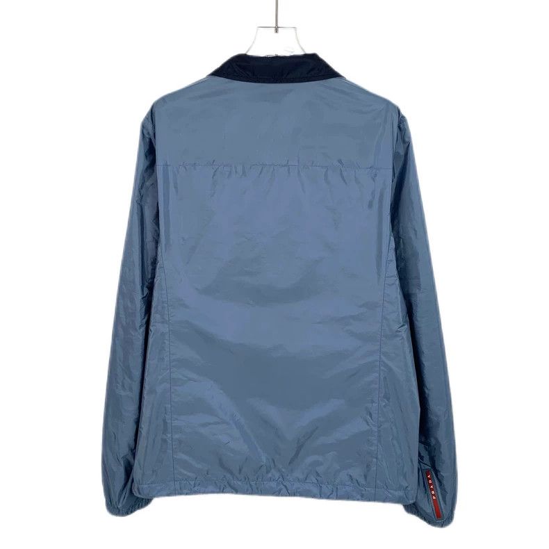 Prada PradaDark blue double-sided lapel zipper jacket Size US M / EU 48-50 / 2 - 4 Thumbnail