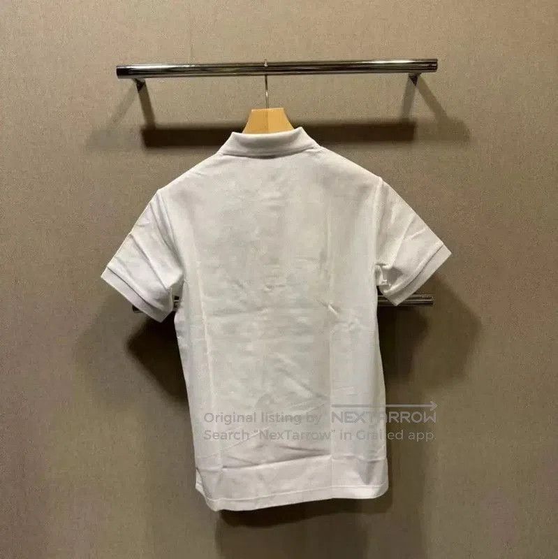 Burberry Burberry White Summer Logo Men's Polo. Size US M / EU 48-50 / 2 - 2 Thumbnail