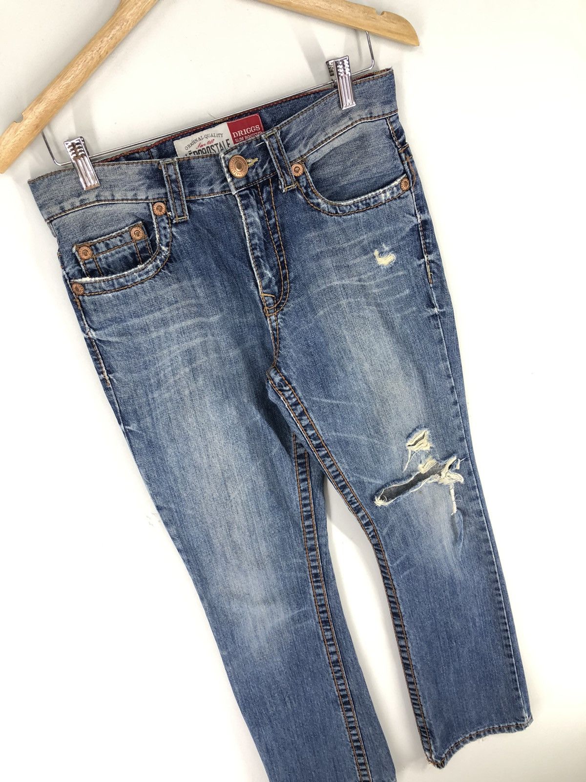 Aeropostale Vintage Aeropostale Driggs Slim Bootcut Distressed Jeans Size US 29 - 4 Thumbnail