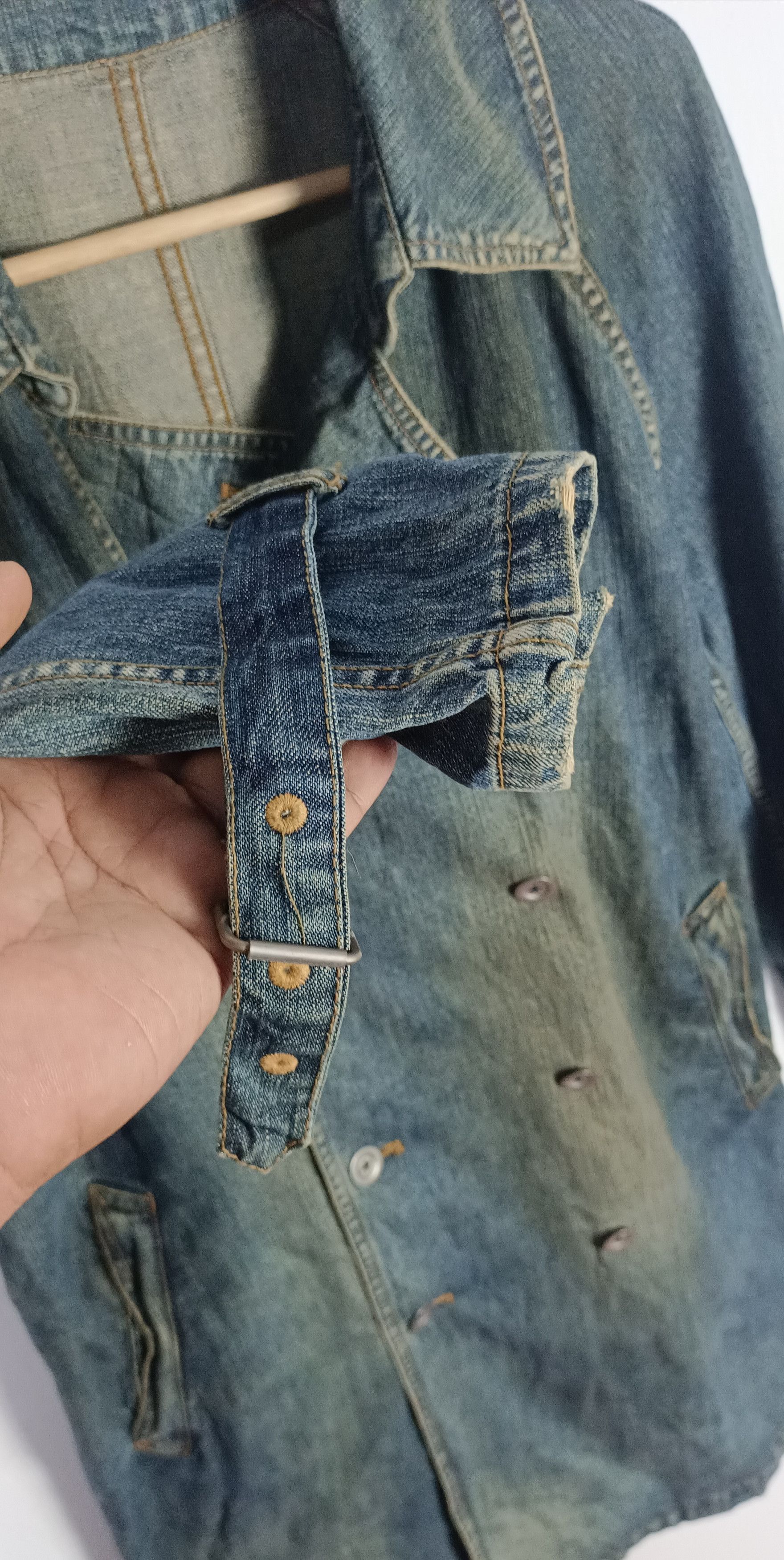 Japanese Brand × SHIPS × Vintage Vintage SHIPS Denim Parkas Size M / US 6-8 / IT 42-44 - 7 Thumbnail