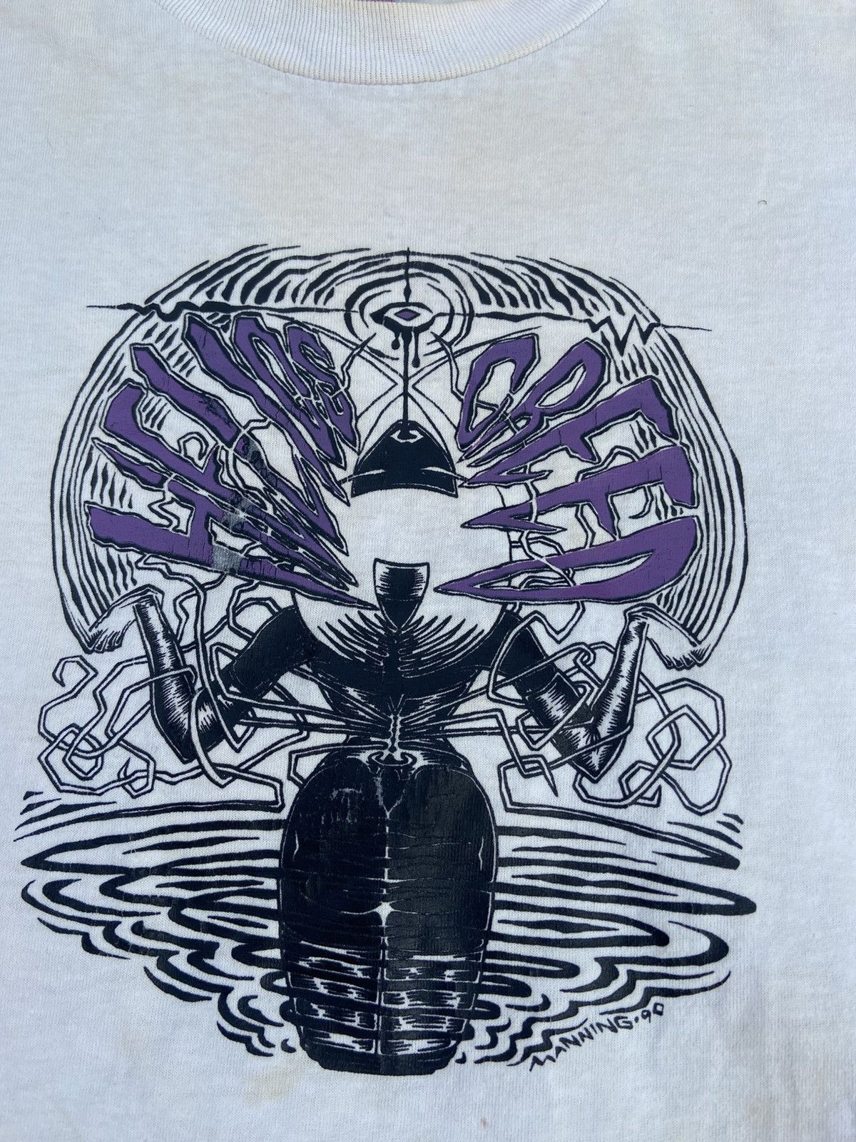Band Tees × Vintage Vintage late 80s Helios Creed Autographed Tour Tshirt Size US XL / EU 56 / 4 - 2 Thumbnail