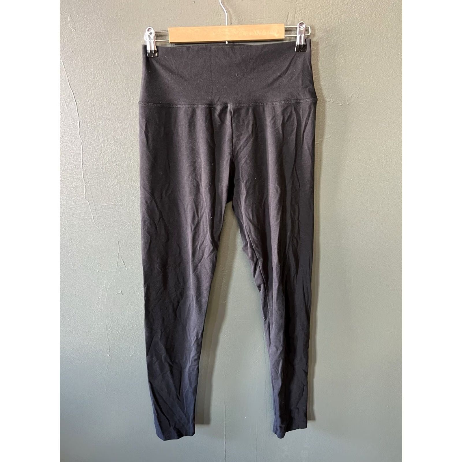 Vintage Aerie Women’s Black Athletic Leggings Ankle Pull On Size L Regular Activewear Sportswear Womens Leggings Size 36" / US 14 / IT 50 - 2 Thumbnail
