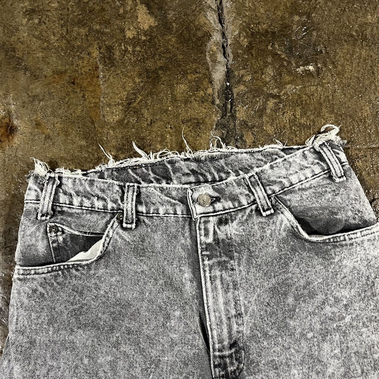 Levi's × Vintage Crazy Vintage 90s Levi's 550 Black Tab Jeans Acid Wash Faded Size US 32 / EU 48 - 8 Thumbnail