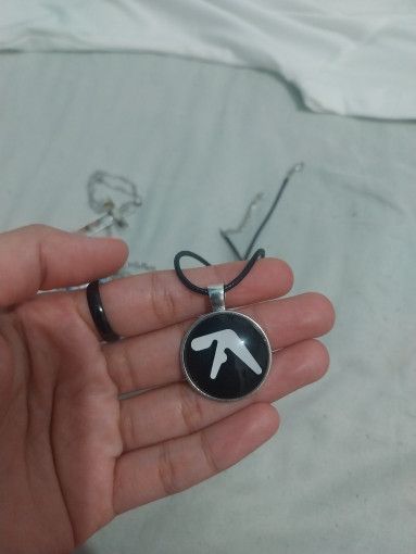 Vintage Aphex twin logo pendant necklace Size ONE SIZE - 1 Thumbnail