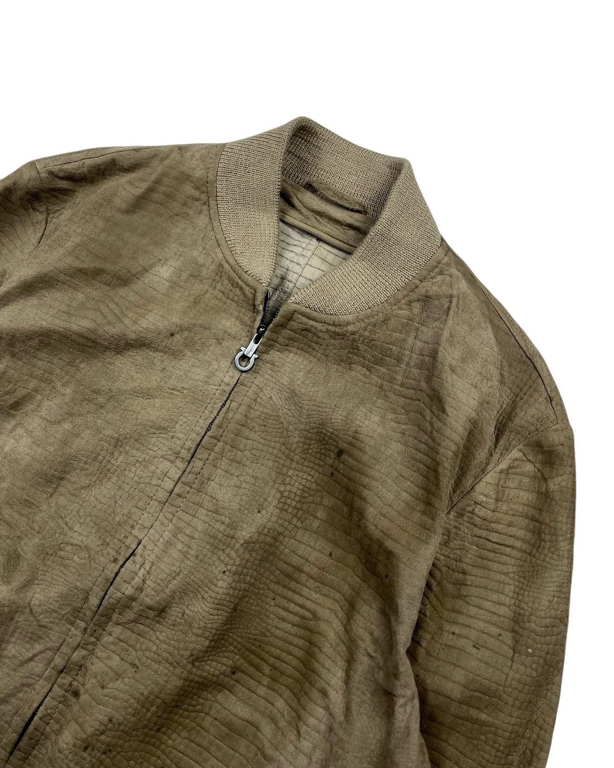 Salvatore Ferragamo Salvatone Ferragamo Leather bomber Size US M / EU 48-50 / 2 - 4 Thumbnail