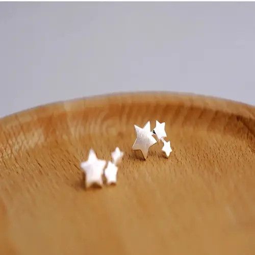 Other Elegant Silver Star Earring Size ONE SIZE - 3 Thumbnail