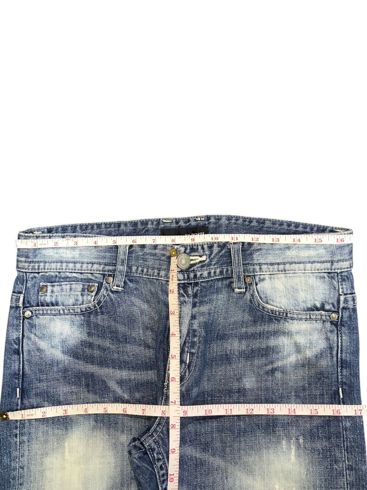 Ksubi Vintage Japanese Brand Faded Wash Distressed Jeans Size 33" - 6 Thumbnail
