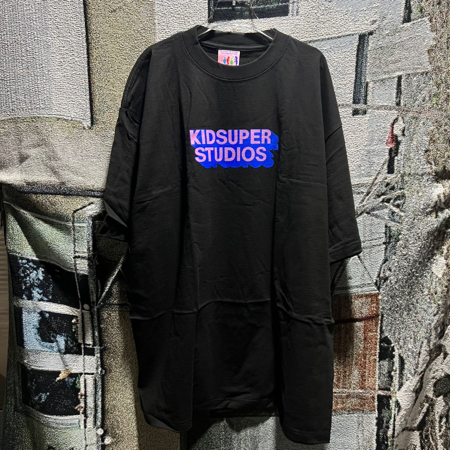 KidSuper Kid Super Logo T-Shirt Black Size US XXL / EU 58 / 5 - 1 Thumbnail