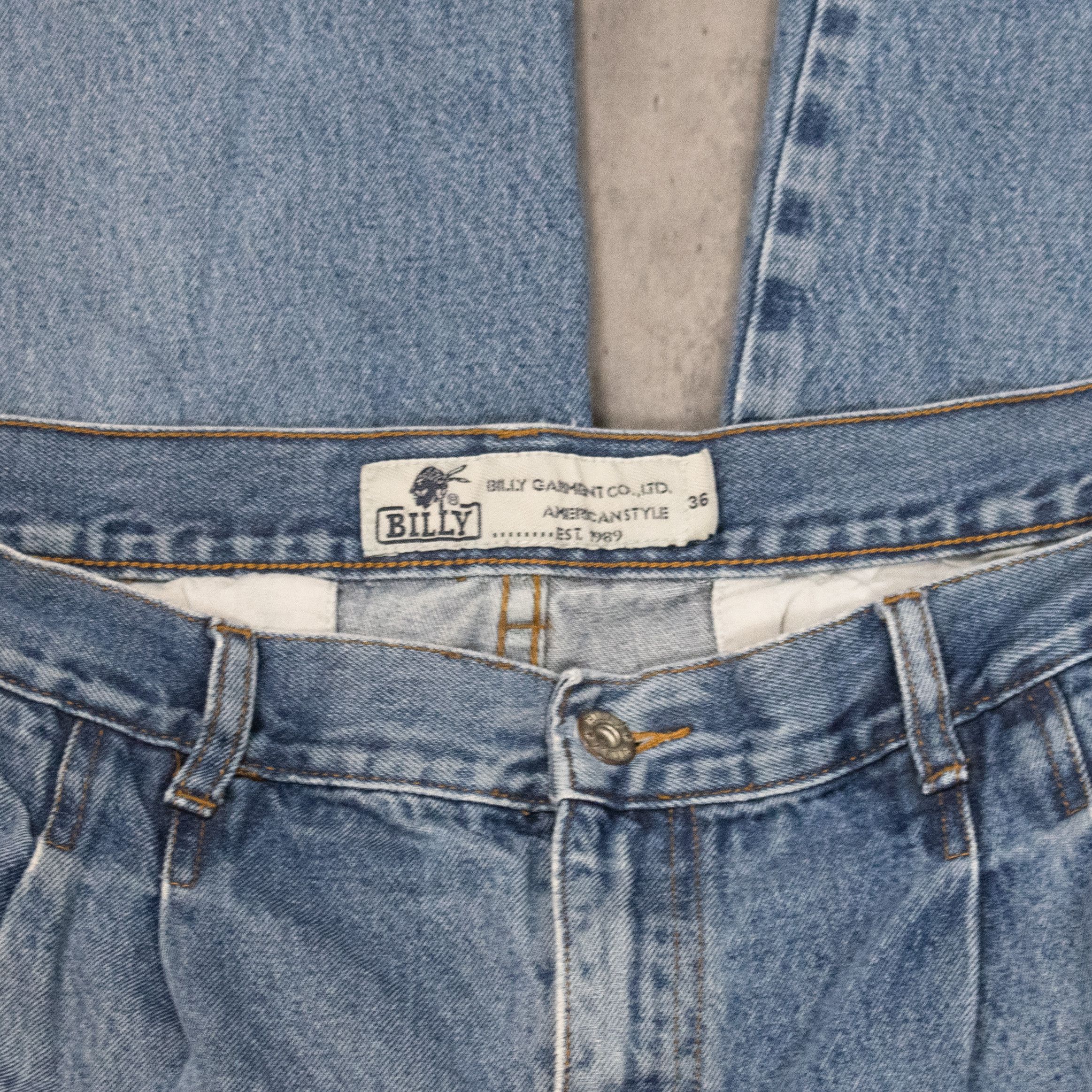 JNCO VTG Y2K Billy Mid Wash Baggy Denim Jeans Size US 34 / EU 50 - 9 Thumbnail