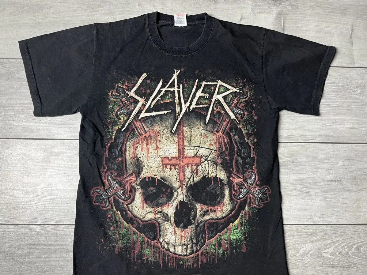 Band Tees Slayer T-shirt rock band tee size Medium Size US M / EU 48-50 / 2 - 4 Thumbnail