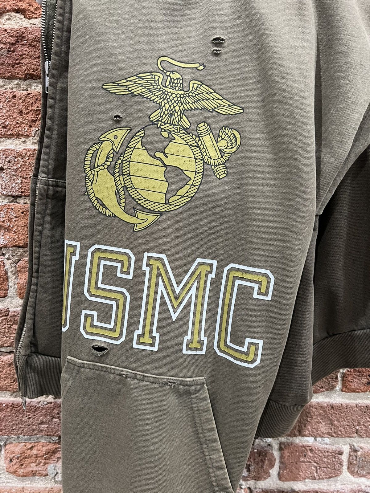 PROJECT G/R Project G/R Reconstructed Folded Zip Hoodie - Khaki Size US M / EU 48-50 / 2 - 5 Thumbnail