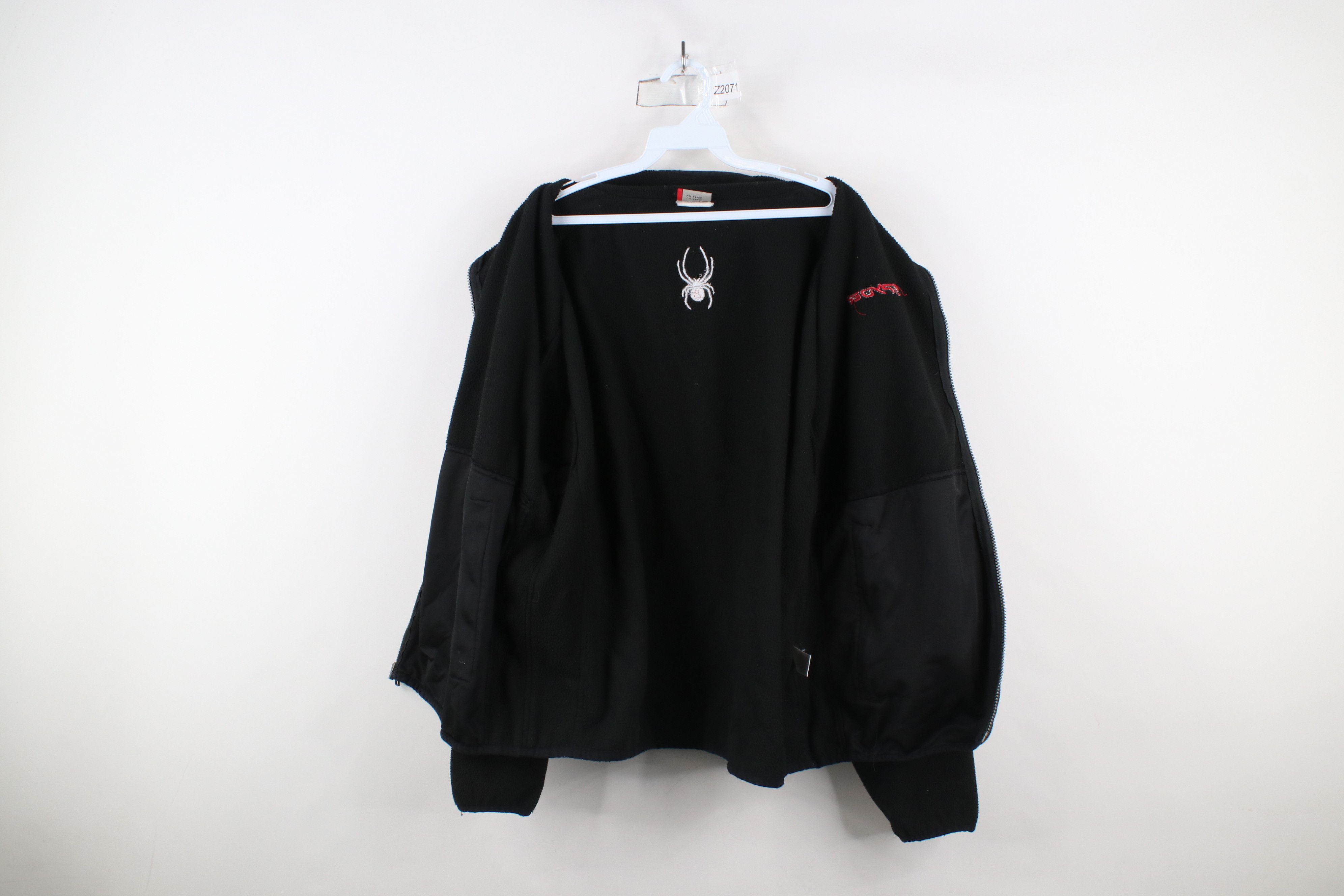 Spyder × Vintage Vintage Spyder Spell Out Full Zip Fleece Jacket Black Size US M / EU 48-50 / 2 - 9 Thumbnail