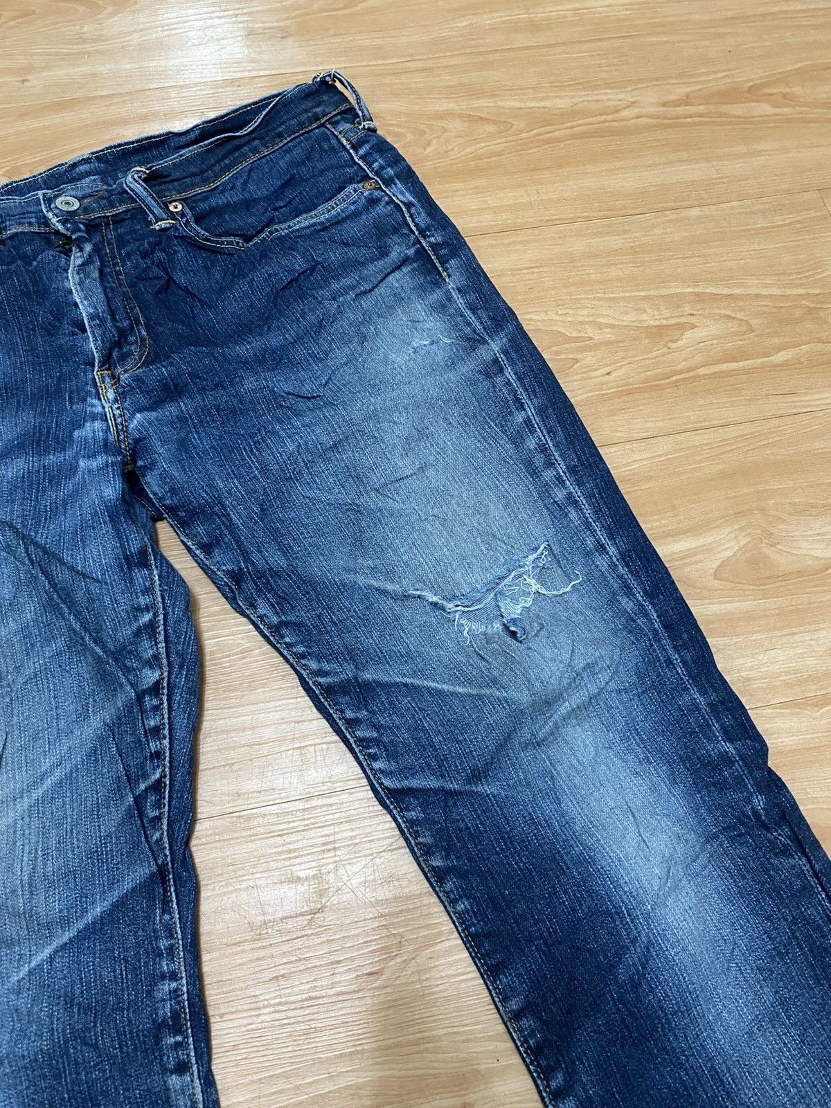 Levi's × Vintage Vintage Levis 511 denim distressed Size US 35 - 5 Thumbnail