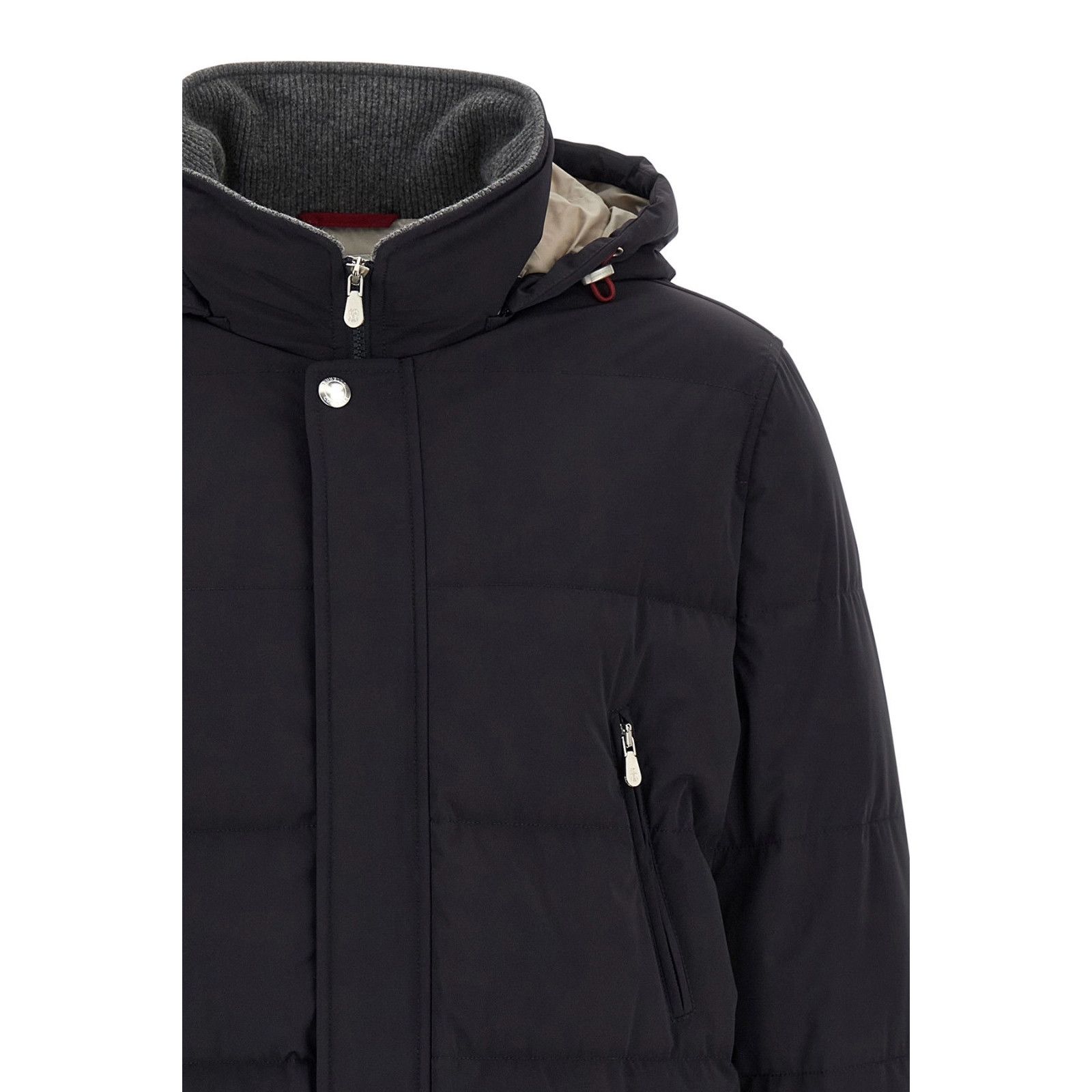 Brunello Cucinelli BRUNELLO CUCINELLI Blue Hooded Down Jacket New & Authentic ( Size US XXL / EU 58 / 5 - 3 Thumbnail