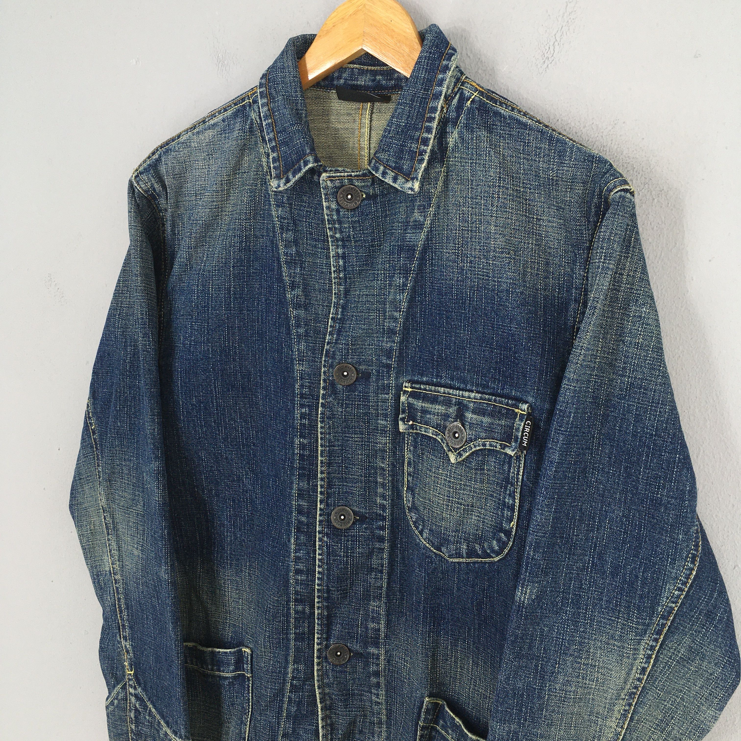 Vintage Vintage 1990s Circum Work Wear Jeans Chore Jacket L Size US L / EU 52-54 / 3 - 4 Thumbnail