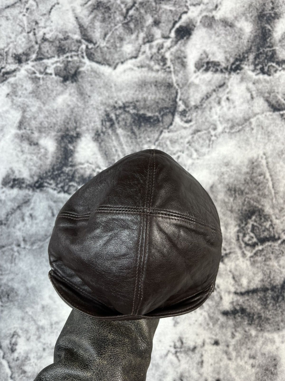 Aeronautica Militare Aeronautica England Leather Aviator Hat Brown Size M Size ONE SIZE - 10 Thumbnail