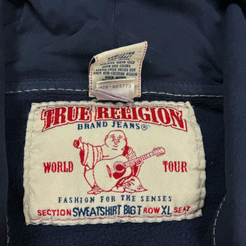 True Religion × Vintage vintage navy true religion zip hoodie Size US XL / EU 56 / 4 - 3 Thumbnail