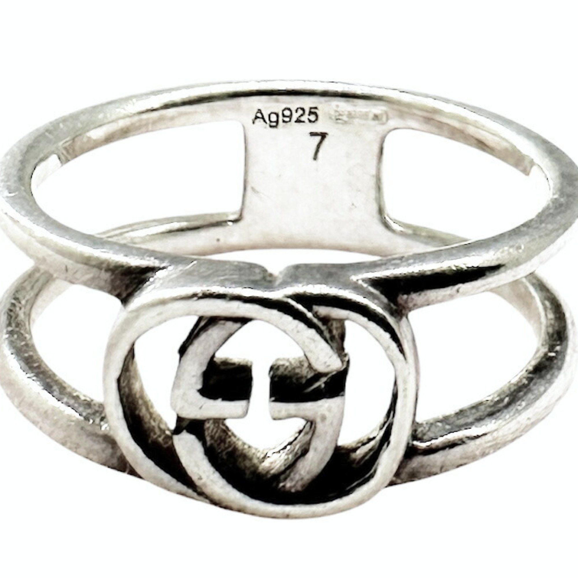 Gucci GUCCI Men's and Women's Interlocking G Floral Ring