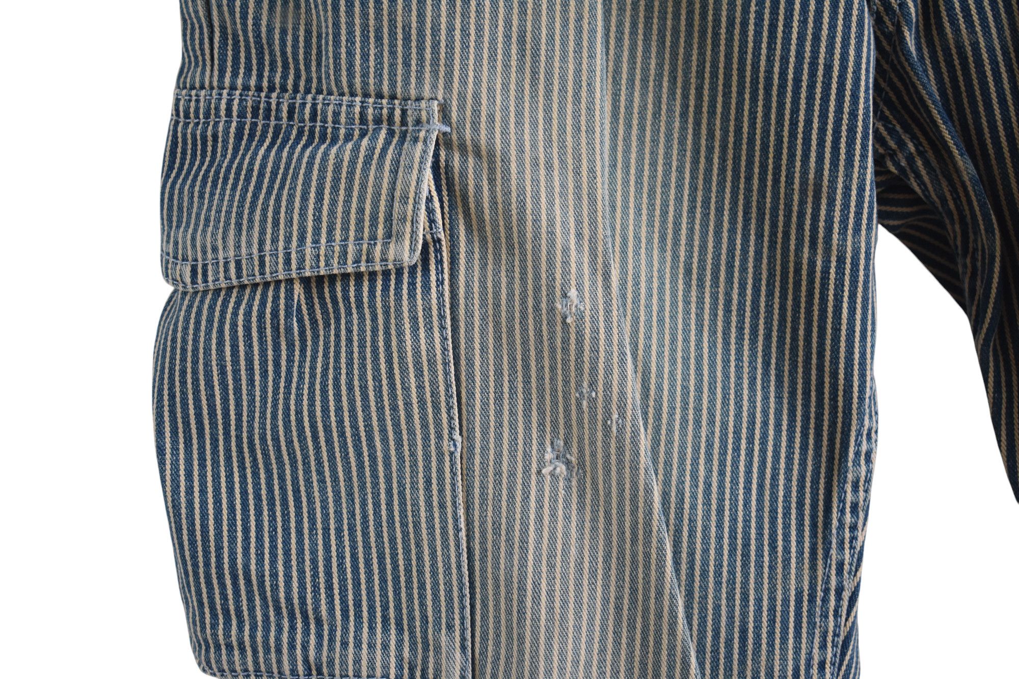 Smith's American × Vintage WIDE LEG 🔥 Smith American Hickory Stripe 6 Pocket Pant W29 Size US 29 - 5 Thumbnail
