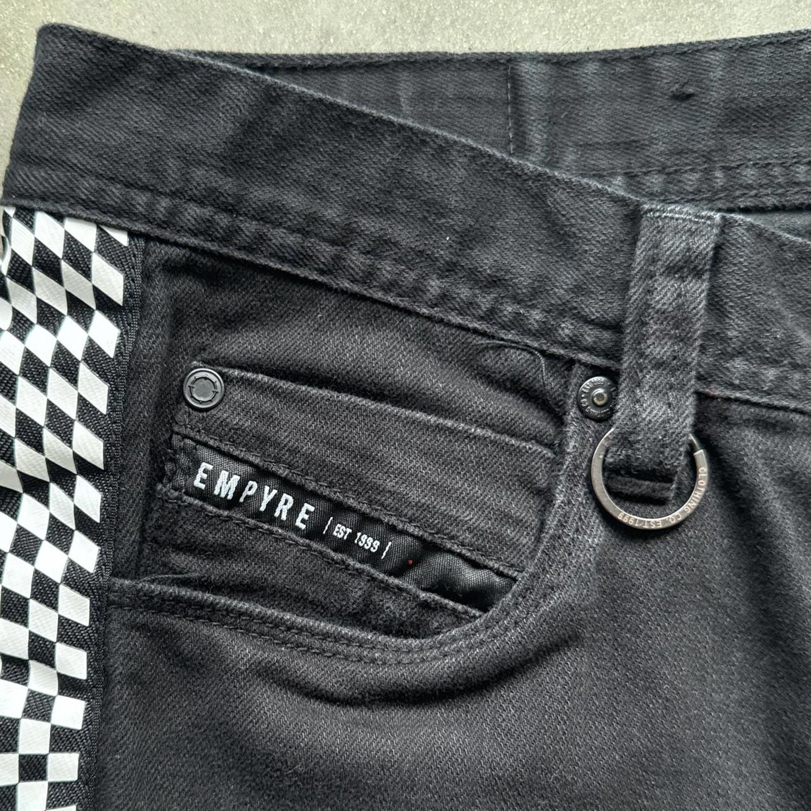 Empyre Empyere Checkered Stripe Jeans With Distressed Details Size US 32 / EU 48 - 5 Thumbnail