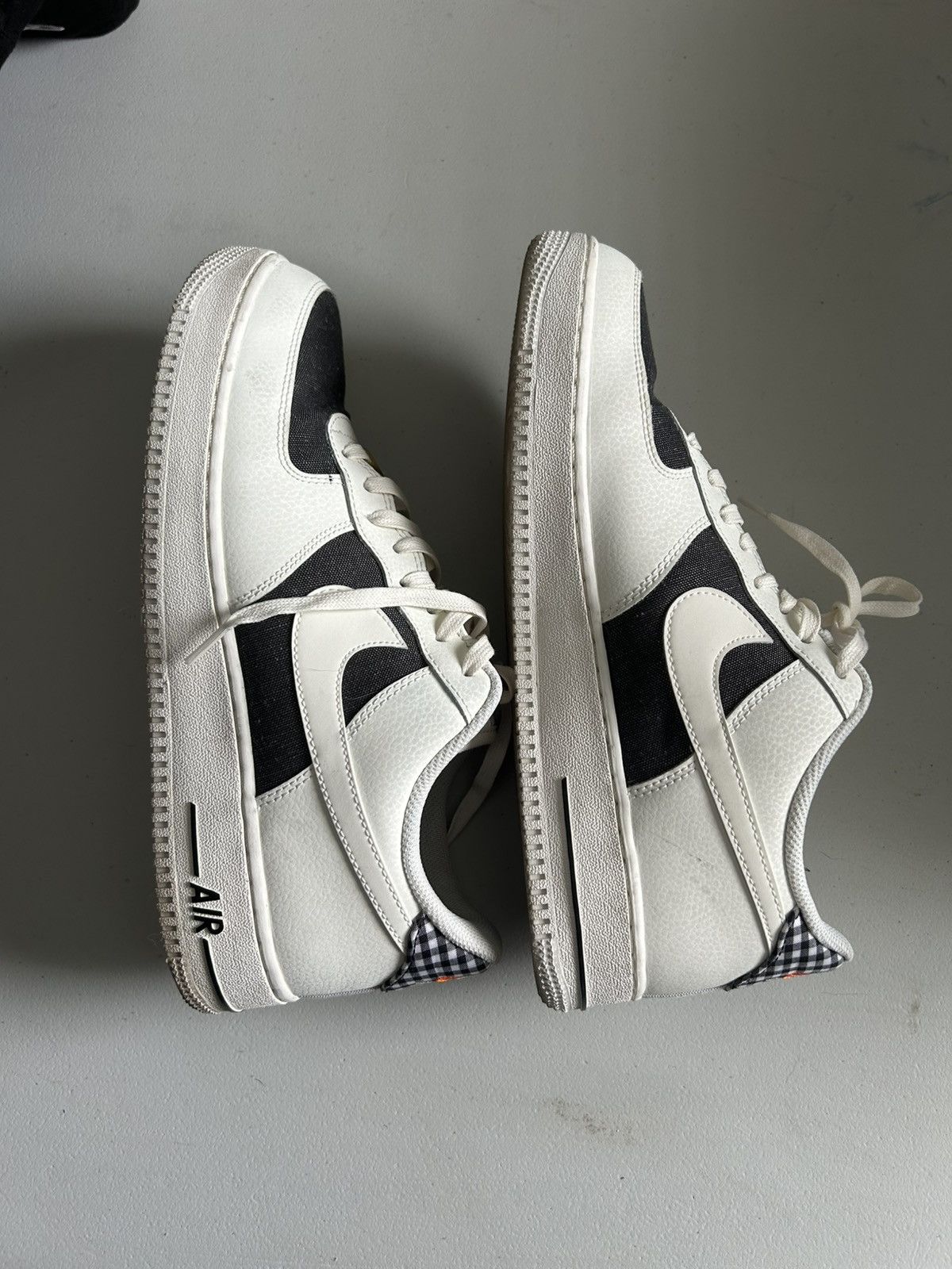 Nike Size 11.5 Nike Air Force 1 Black And White Checkered Size US 11.5 / EU 44-45 - 4 Thumbnail