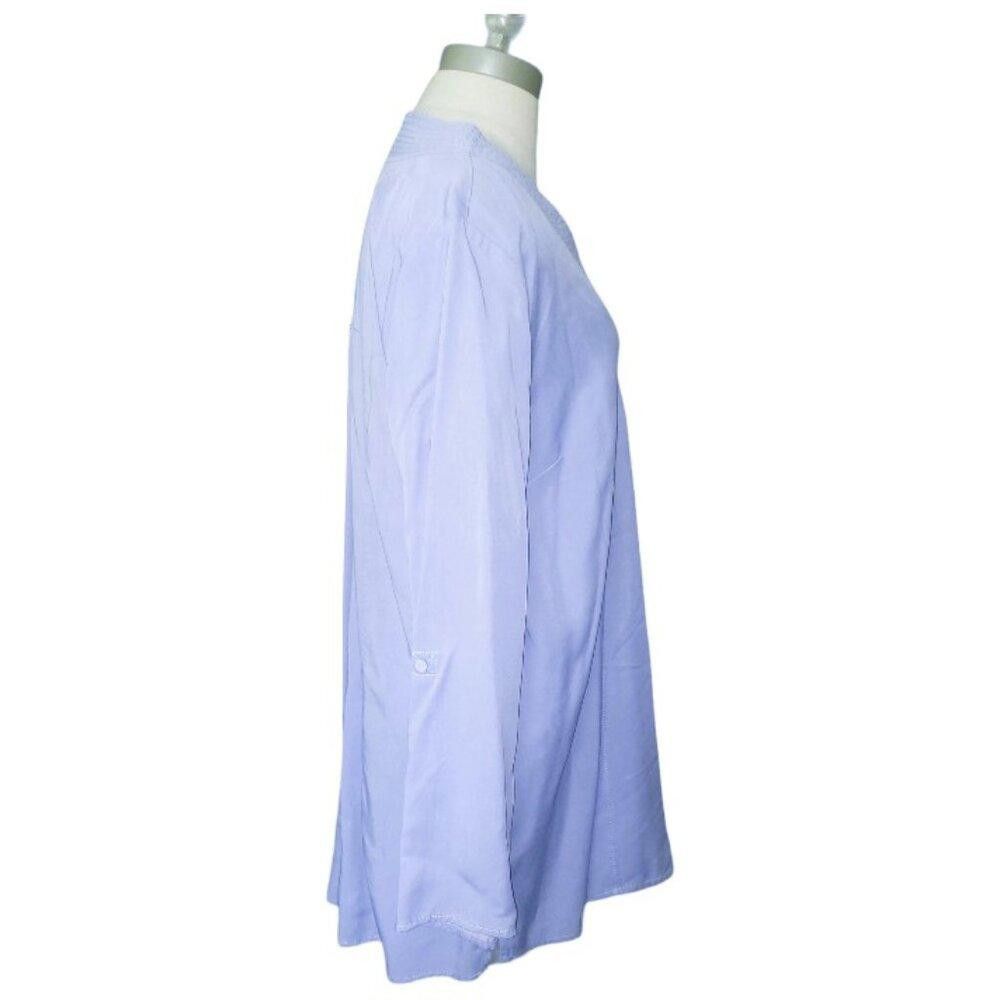 Designer CT1409 Soft Surrounding Sky Blue Ladies V-neck Tunic M Size M / US 6-8 / IT 42-44 - 3 Thumbnail