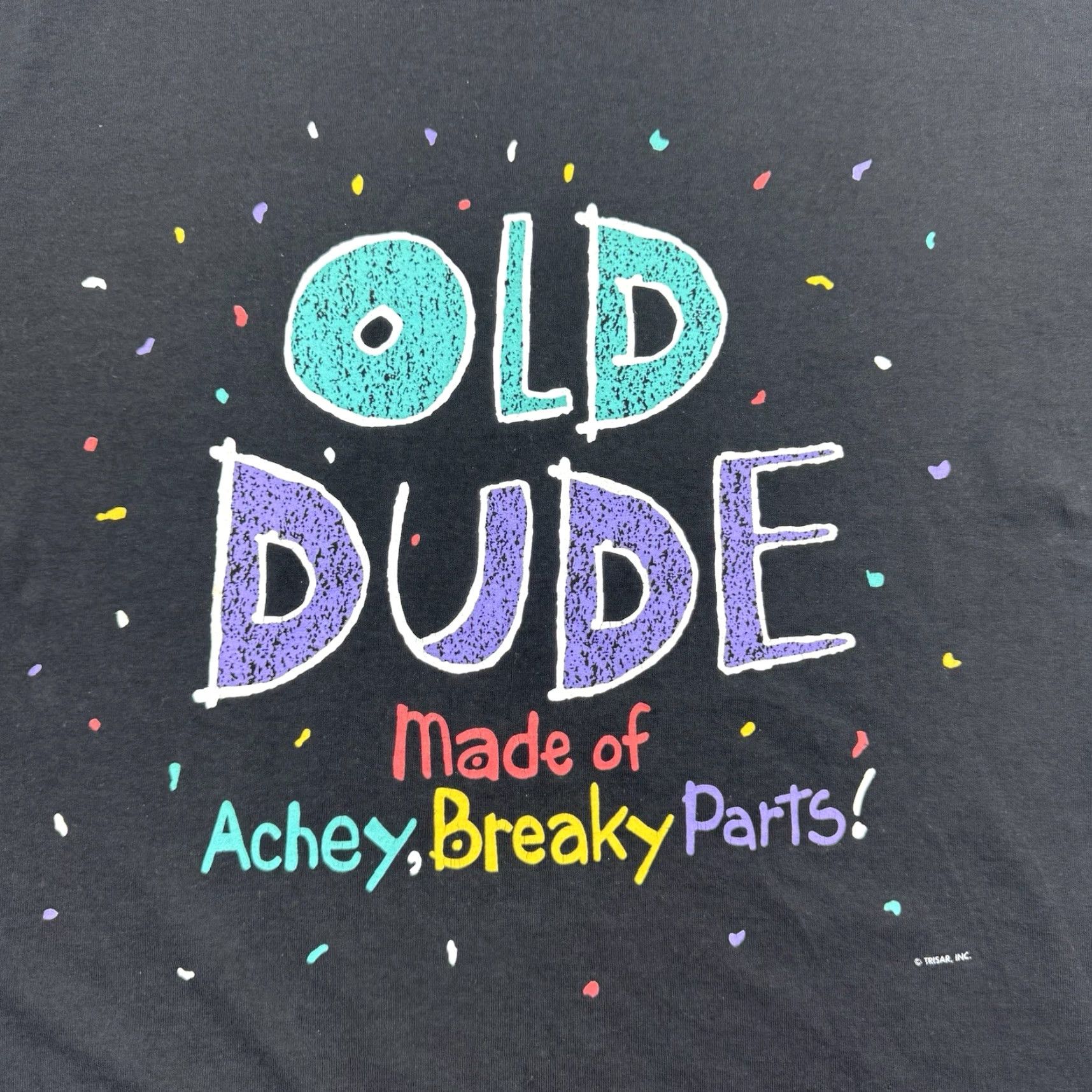 Hanes VINTAGE Hanes Funny T-Shirt Adult Large Black Achey Breaky Parts 90s Mens Size US L / EU 52-54 / 3 - 2 Thumbnail