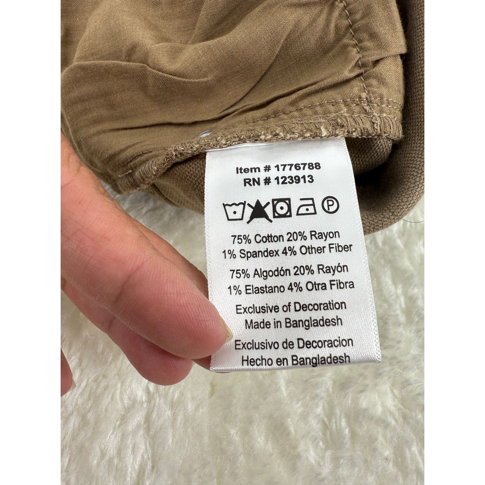 JACHS NY NEW Jachs NY Men’s 5-Pocket Stretch Twill Straight Tan 30/34 Size US 30 / EU 46 - 7 Thumbnail