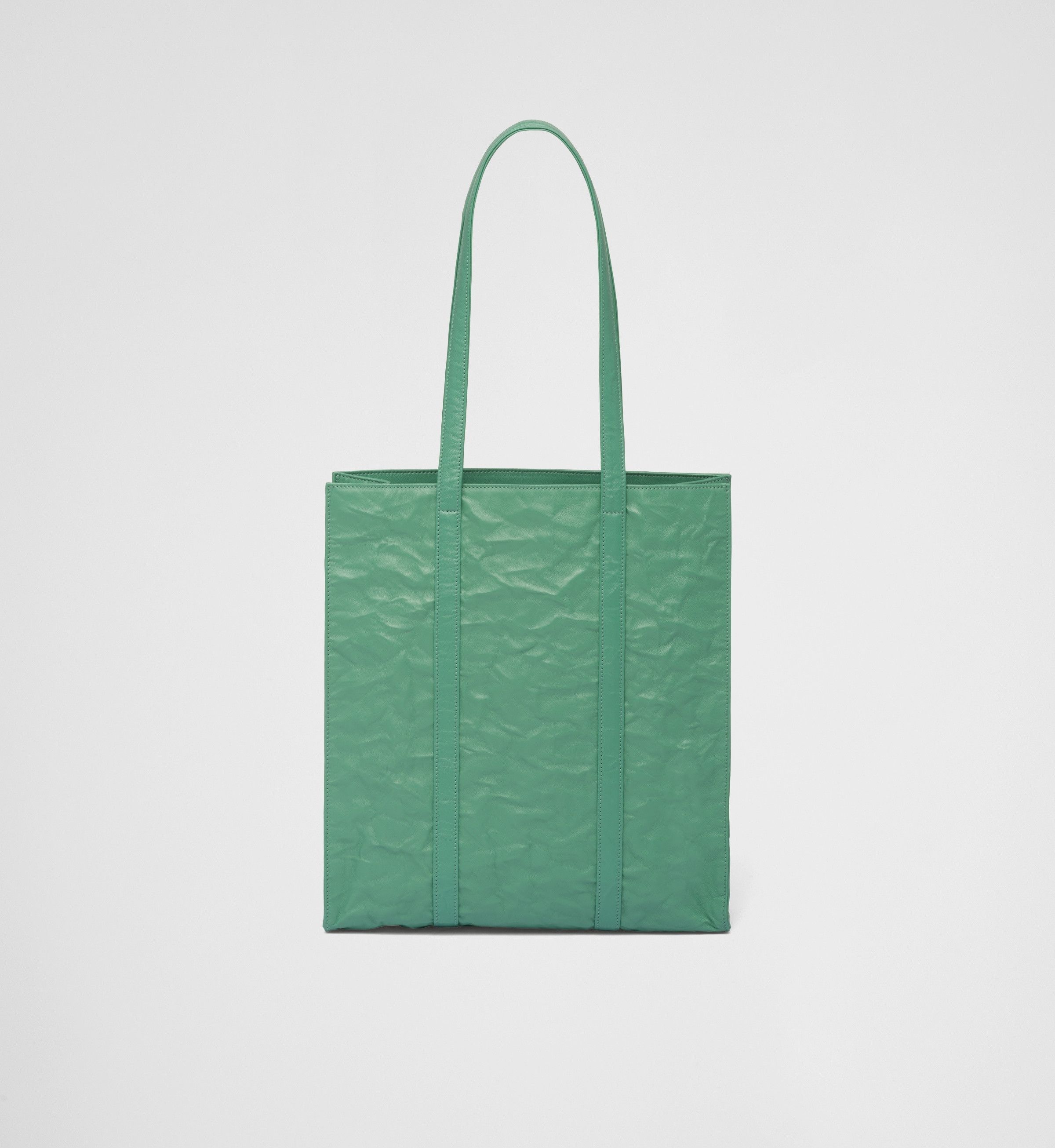 Prada PRADA sage green wrinkled effect antique nappa leather tote Size ONE SIZE - 5 Thumbnail