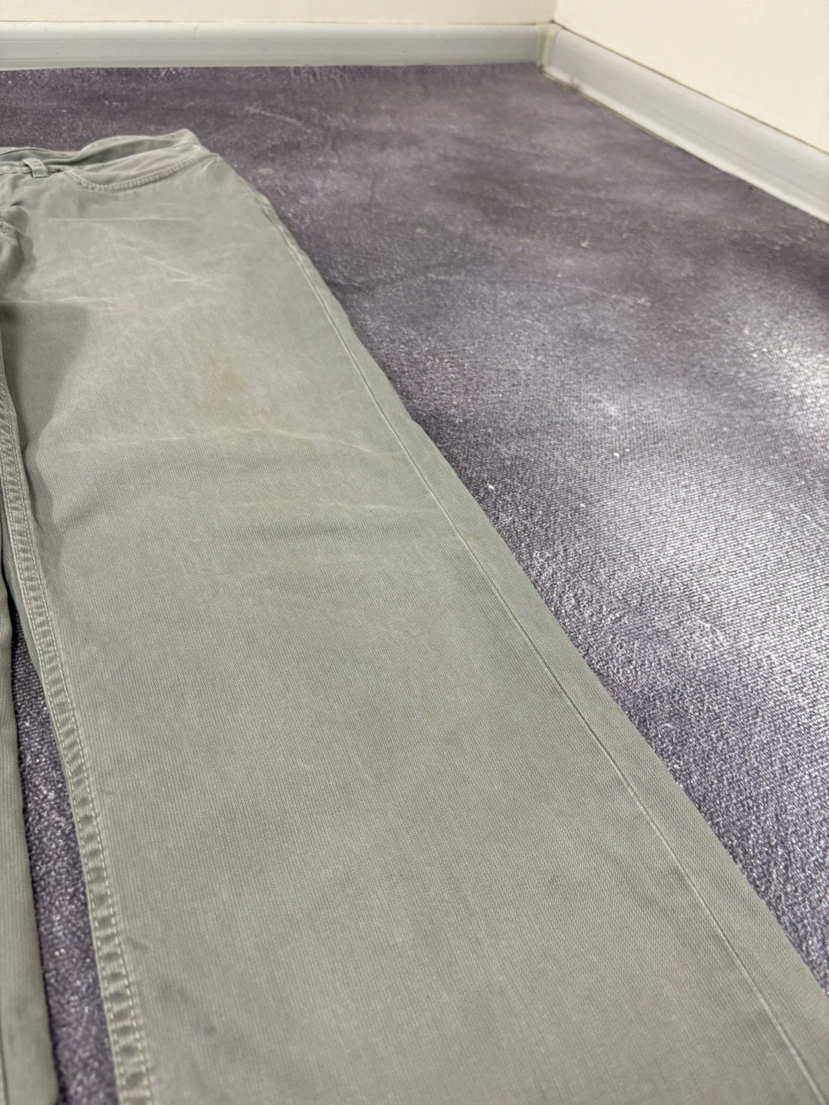 Polo Ralph Lauren Polo Ralph Lauren Men’s Gray Luxury Baggy Pants Jeans Size US 35 - 12 Thumbnail