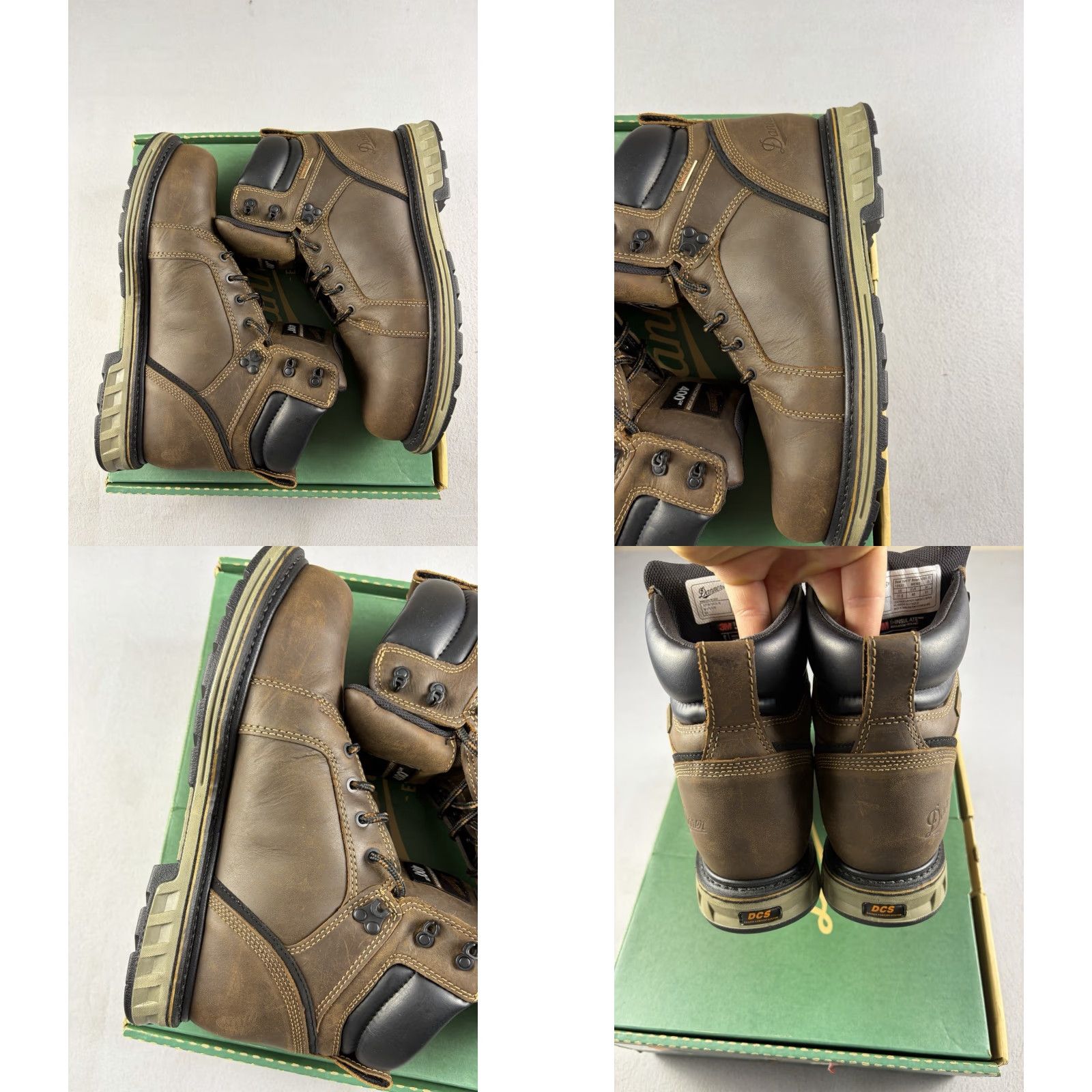 Danner Danner Steel Yard 12536 Boot Men 11.5 Brown Waterproof Leather 6” Work Hunting Outdoor Shoes D Boot Mens Brown 11.5 Size US 12 / EU 45 - 8 Thumbnail