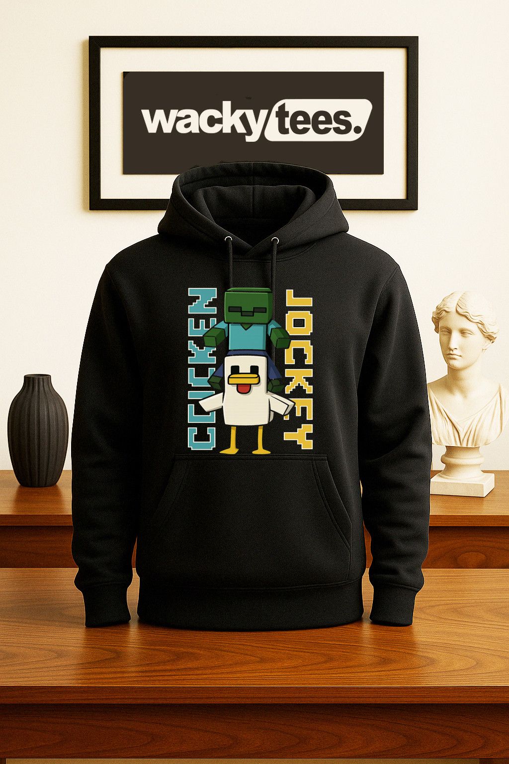 Other Chicken Jockey Funny Lover Video Gamer Graphic Tee Shirt Size US S / EU 44-46 / 1 - 4 Thumbnail