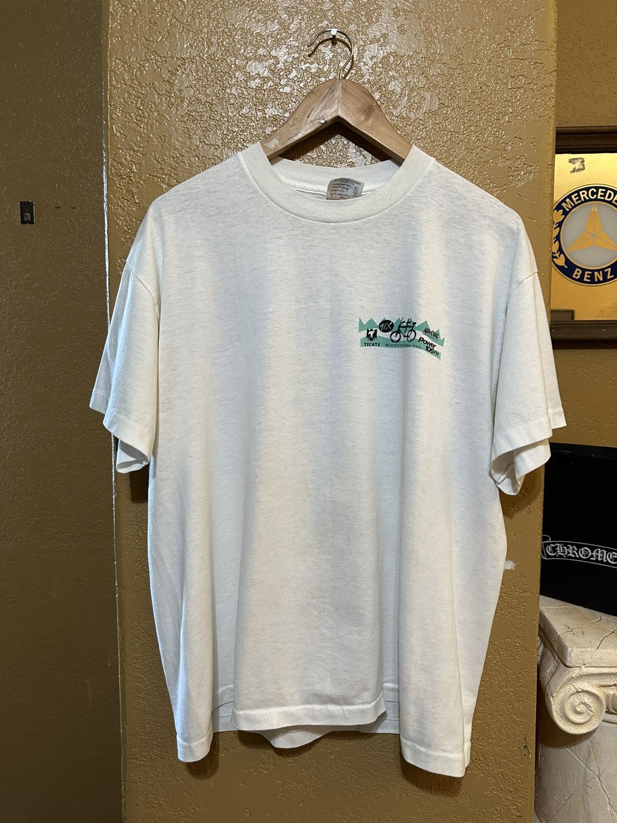 Bicycle × Vintage 🎨 Vintage 1990 Bicycle Tour Art T Shirt Size US L / EU 52-54 / 3 - 3 Thumbnail