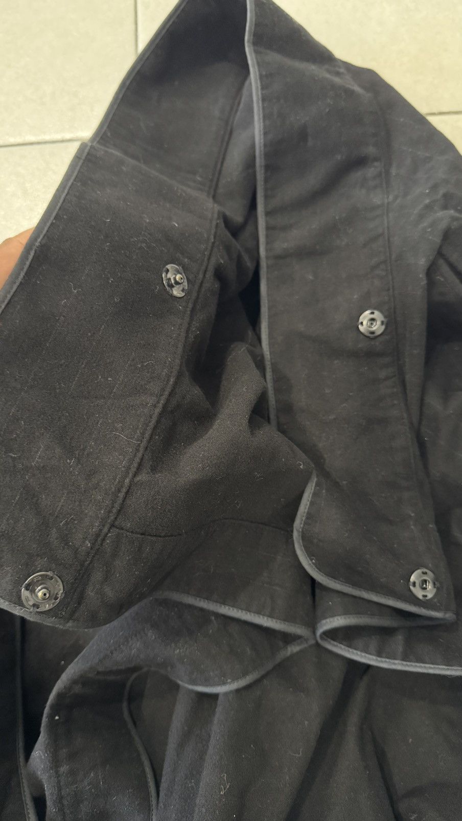 Yohji Yamamoto Yohji Yamamoto Black Wide Cotton Skirt Size 27" / US 4 / IT 40 - 12 Thumbnail