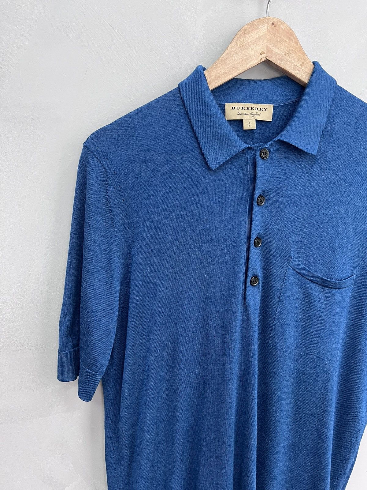 Burberry × Designer × Vintage Burberry Silk Polo T-Shirt & Nova Check Old money Size US M / EU 48-50 / 2 - 2 Thumbnail