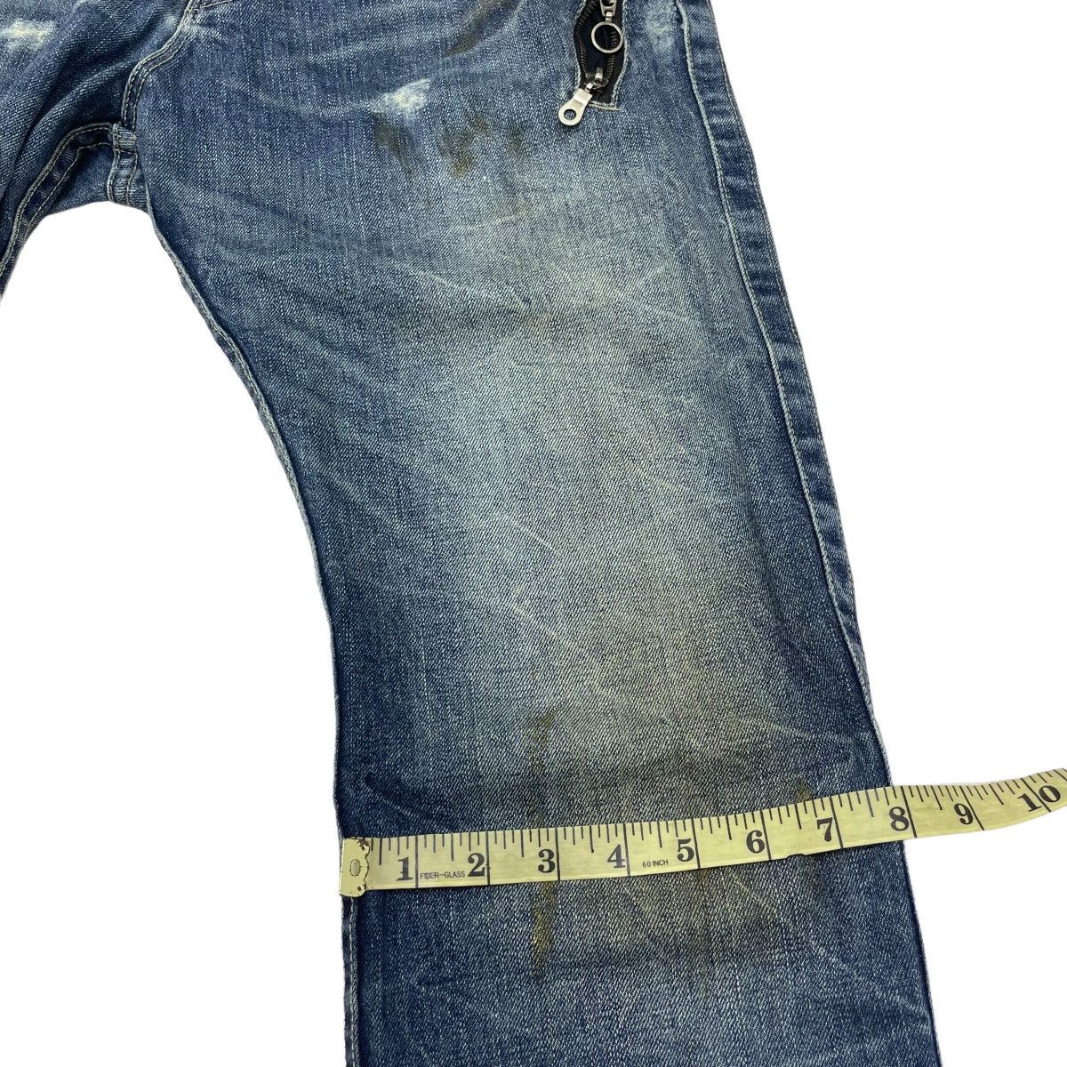 14th Addiction × If Six Was Nine × Le Grande Bleu (L.G.B.) Trashed Japanese Brand Ratle Trap Distress Denim Size US 32 / EU 48 - 16 Thumbnail