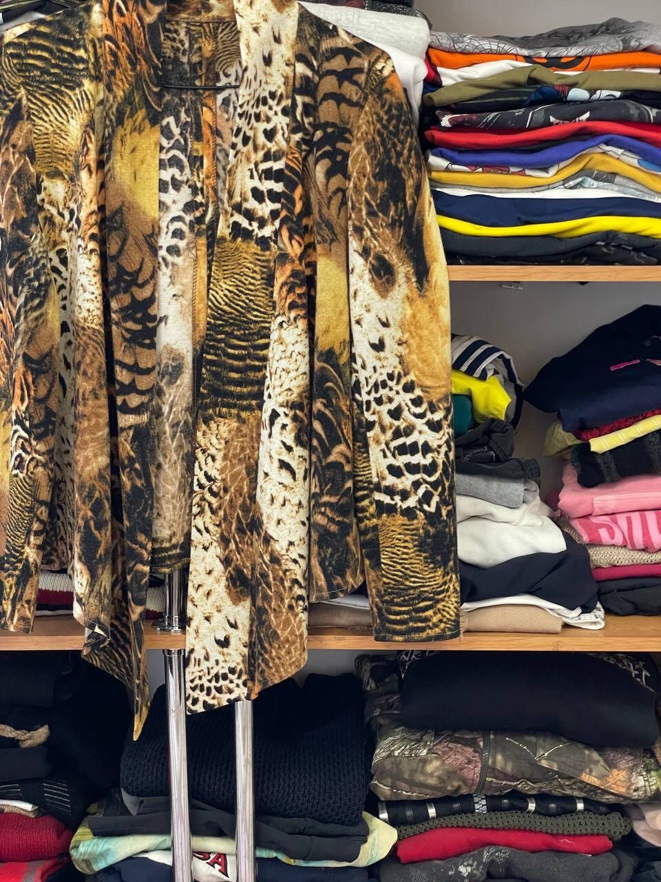 Other Avant Garde Y2K Vintage Leopard Cardigan Sweater Size M / US 6-8 / IT 42-44 - 6 Thumbnail