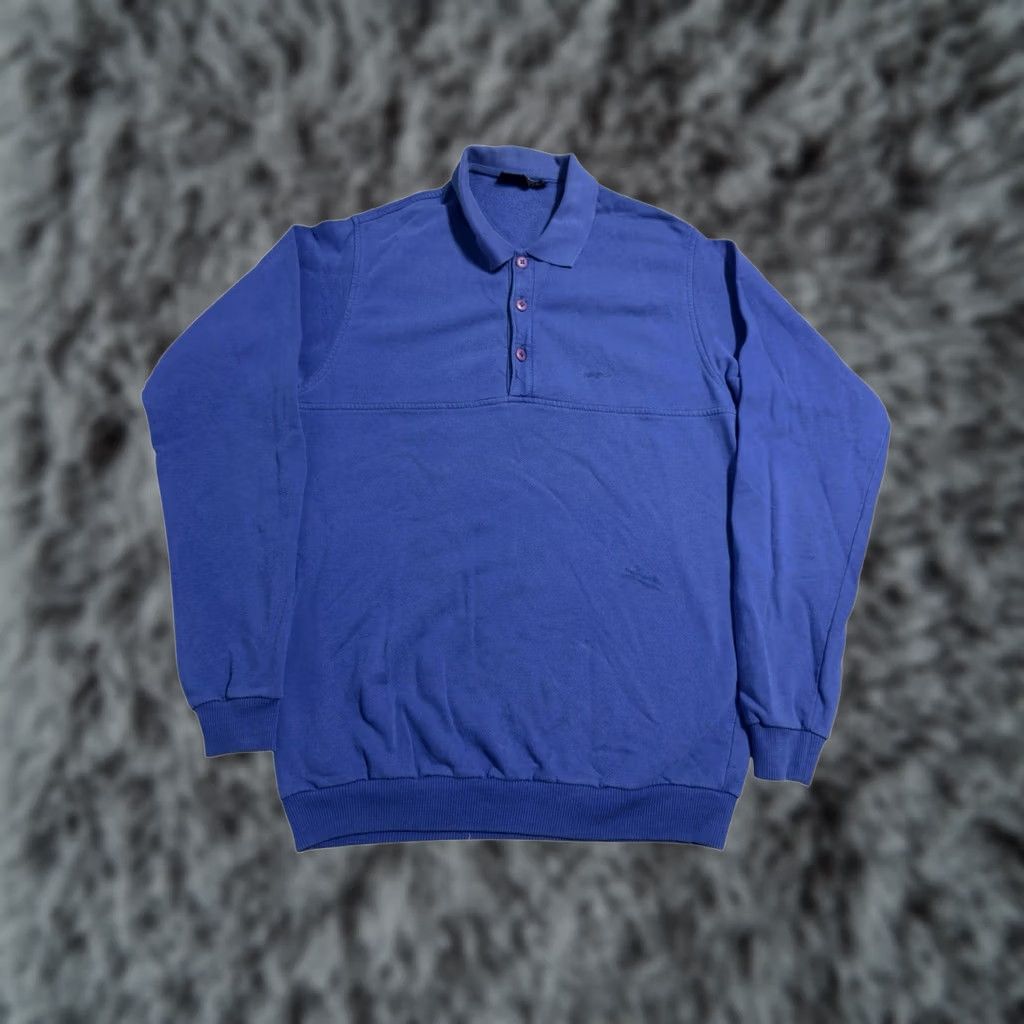 Patagonia VINTAGE Patagonia Blue Long Sleeve Henley Sweatshirt Men’s Sz L 90s Size US L / EU 52-54 / 3 - 1 Thumbnail