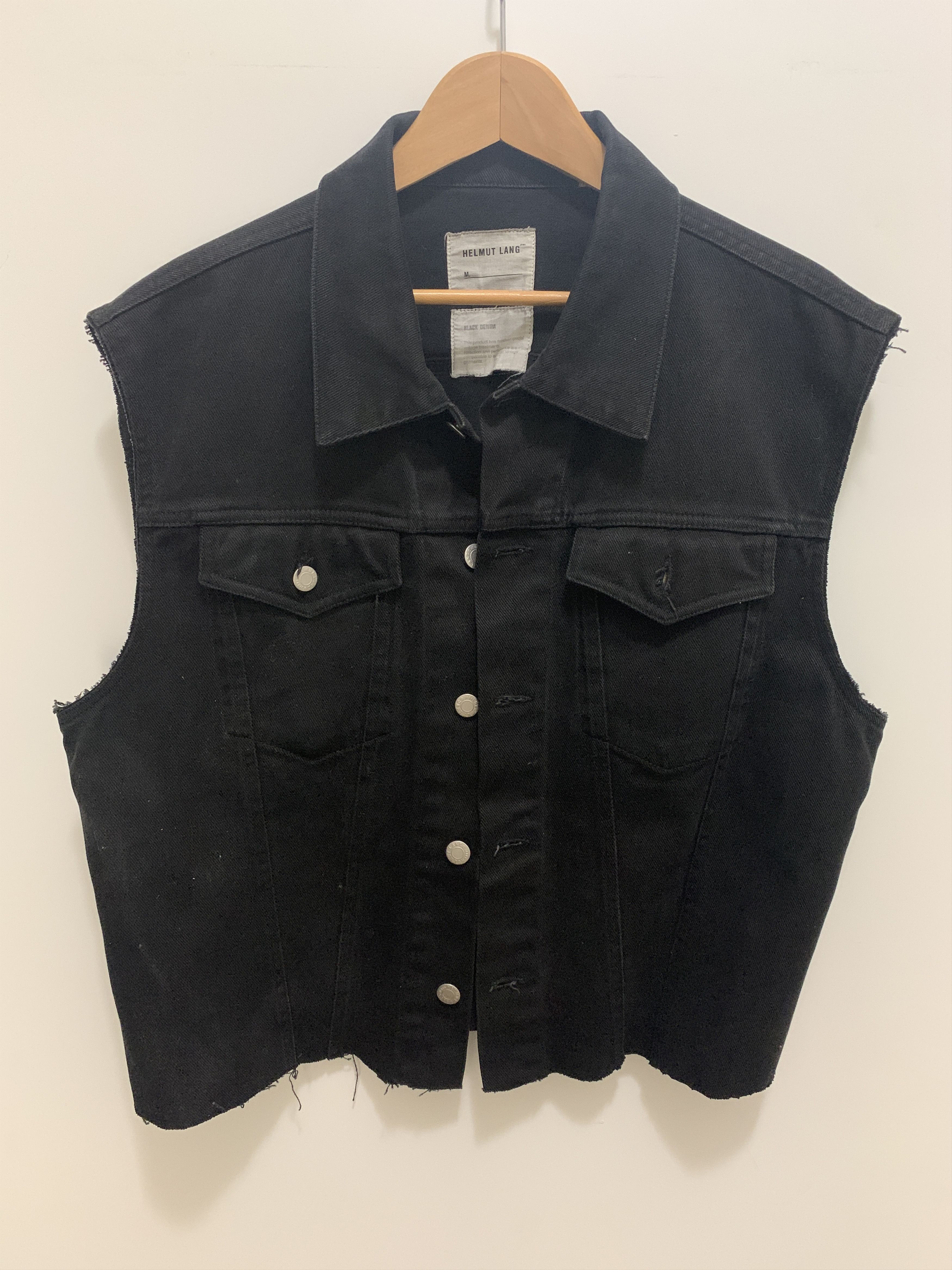 Archive Sleeveless Denim Jacket Black Denim Jackets