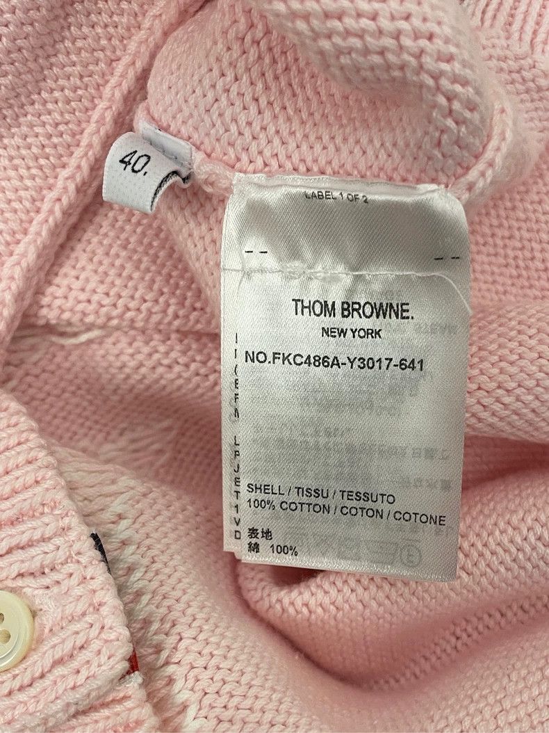 Thom Browne Thom browne Cherry blossom pink back flower four-striped kn Size S / US 4 / IT 40 - 6 Thumbnail