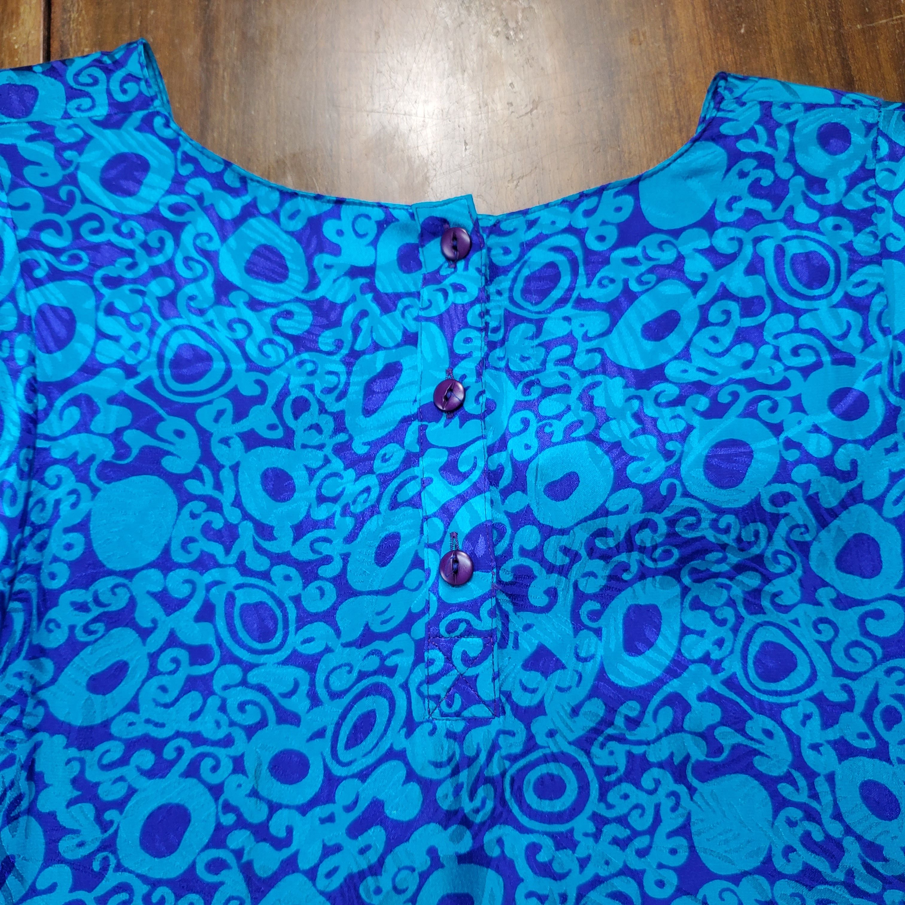 Other Silk Studio Size 10 Dress Vintage 80s Shoulder Pads Batwing Size L / US 10 / IT 46 - 9 Thumbnail