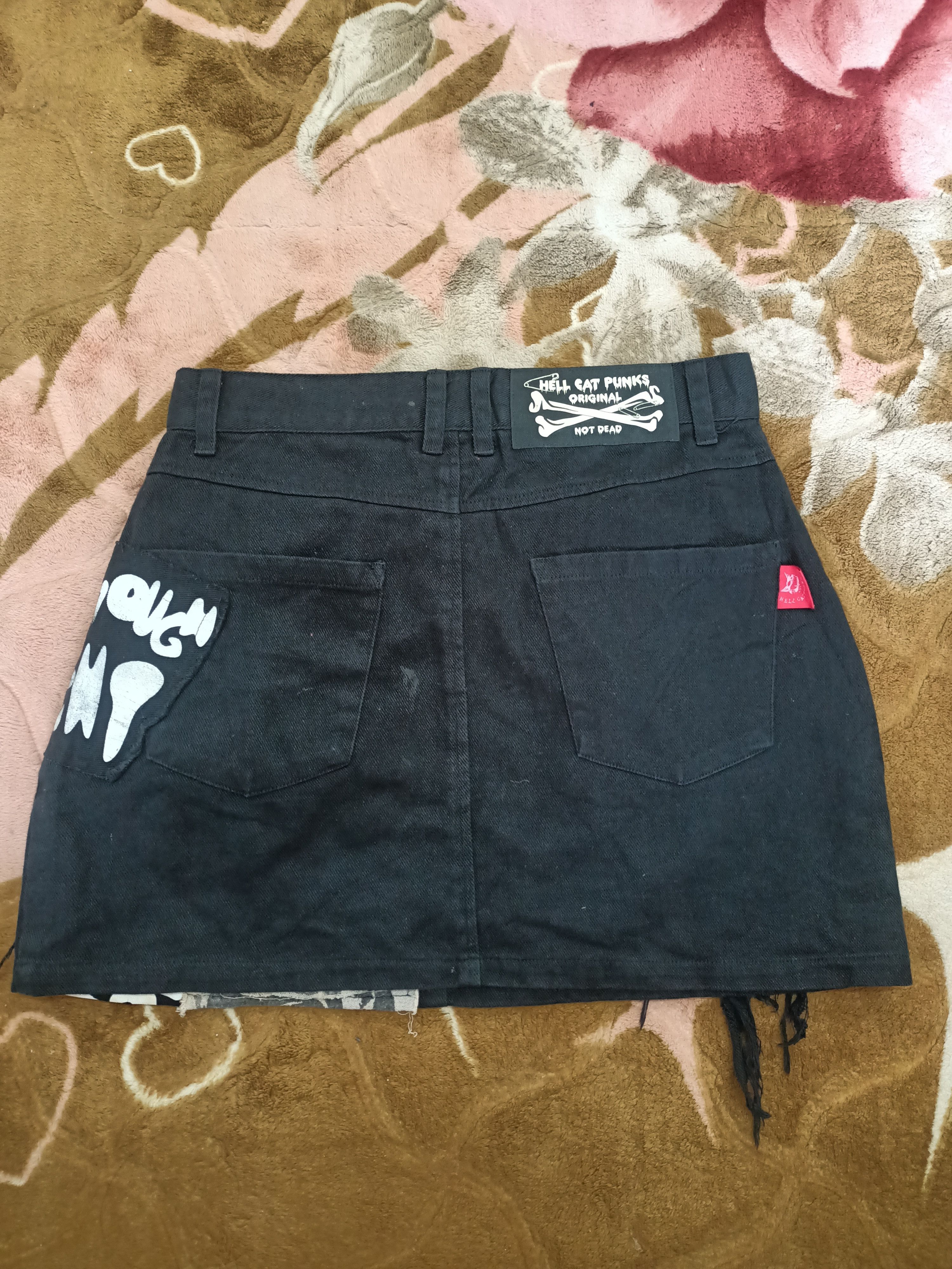 Japanese Brand Hell Cat Punks Original Not Dead mini skirts Size 28" / US 6 / IT 42 - 4 Thumbnail