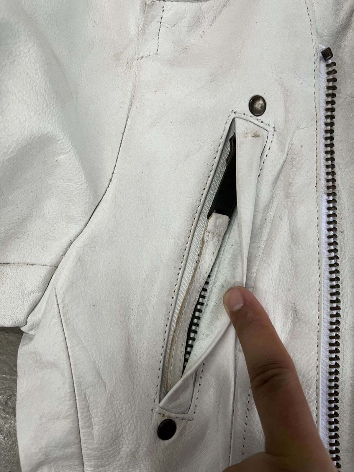 Diesel Y2K Shake-Shake Genuine Leather Double Collar Riding Jacket Size US S / EU 44-46 / 1 - 13 Thumbnail