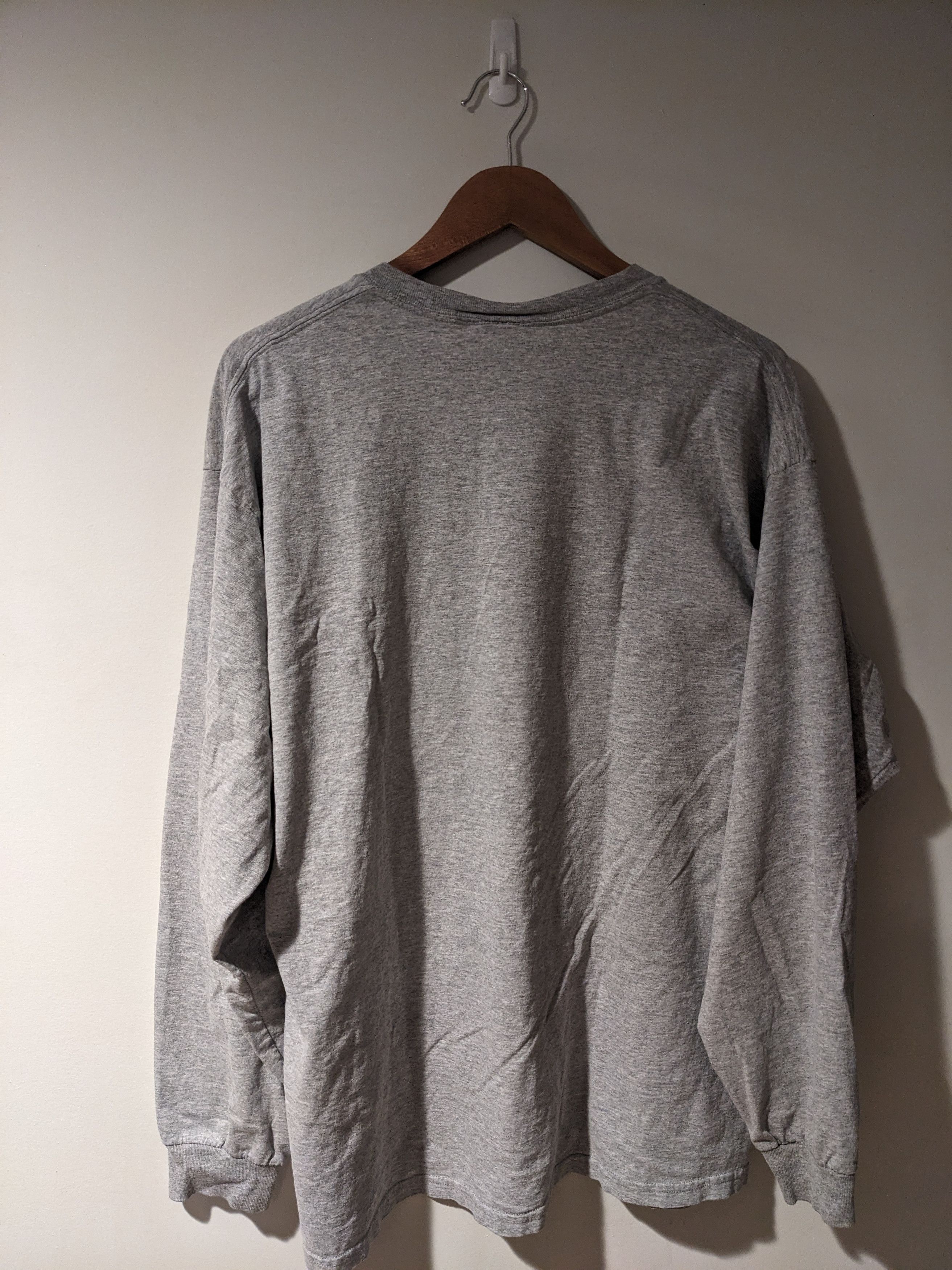 Nike × Vintage Vintage 90s Nike Swoosh Essential Logo Long Sleeve T-Shirt Size US XL / EU 56 / 4 - 6 Thumbnail