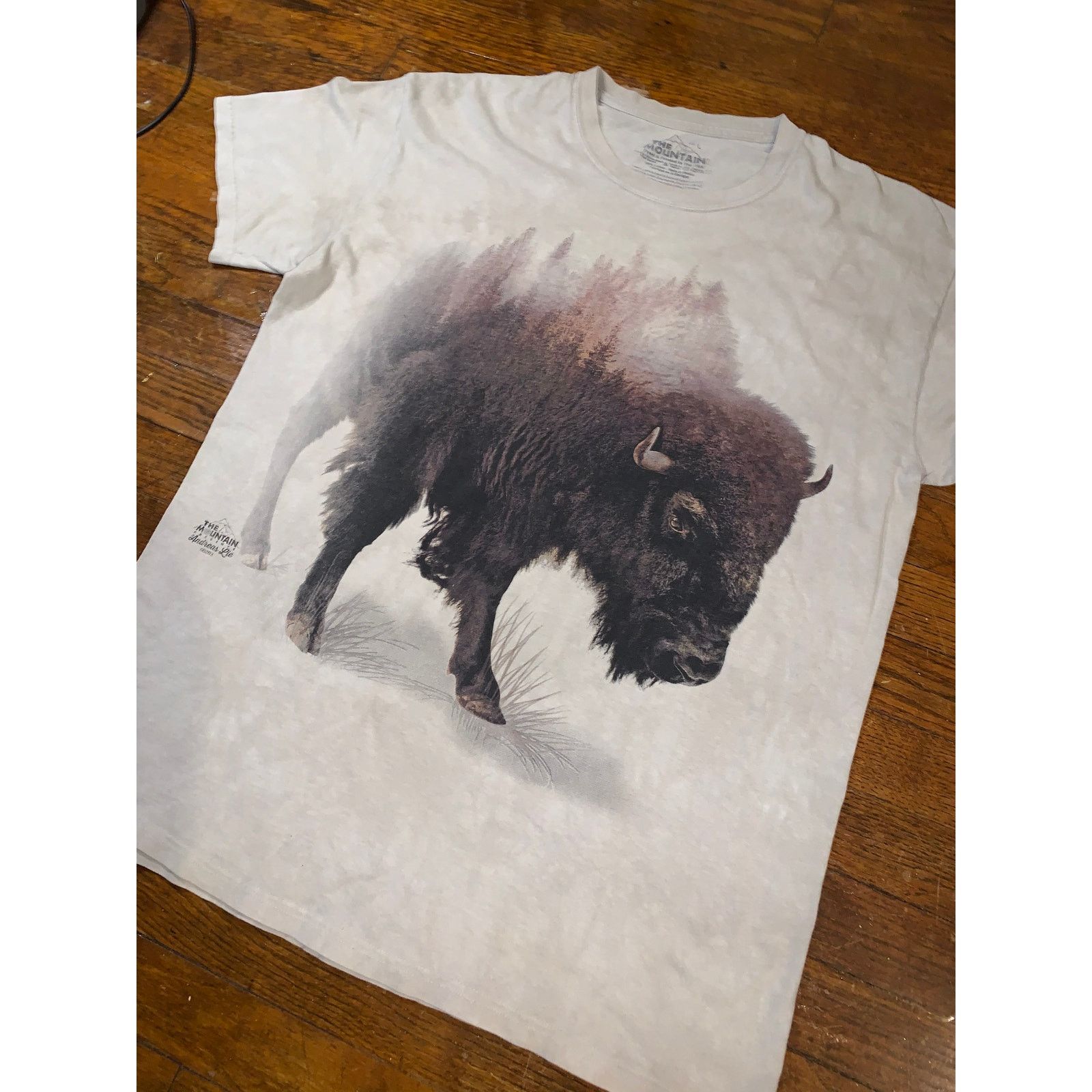 The Mountain The Mountain Buffalo Graphic T Shirt Large Nature Beige Size US L / EU 52-54 / 3 - 6 Thumbnail