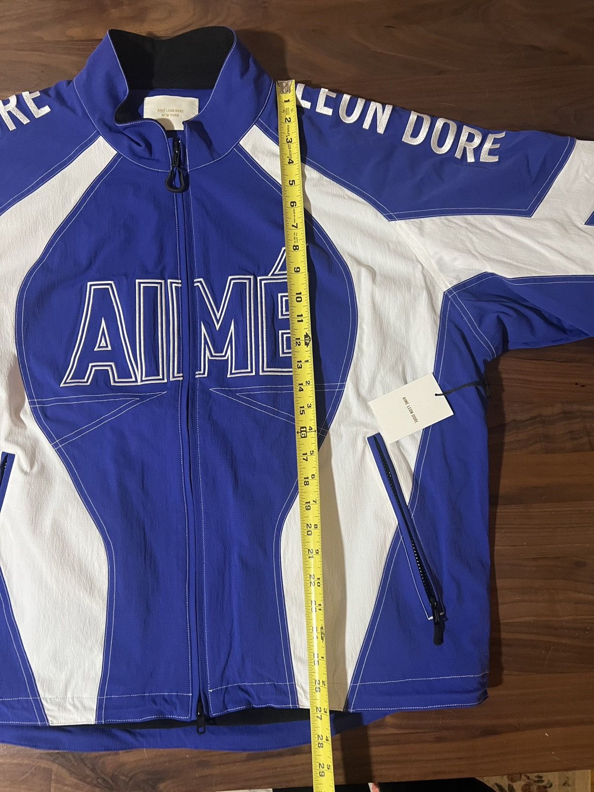 Aime Leon Dore Aime Leon Dore ALD Aimé Logo Racing Jacket Blue & White XXL Size US XXL / EU 58 / 5 - 4 Thumbnail
