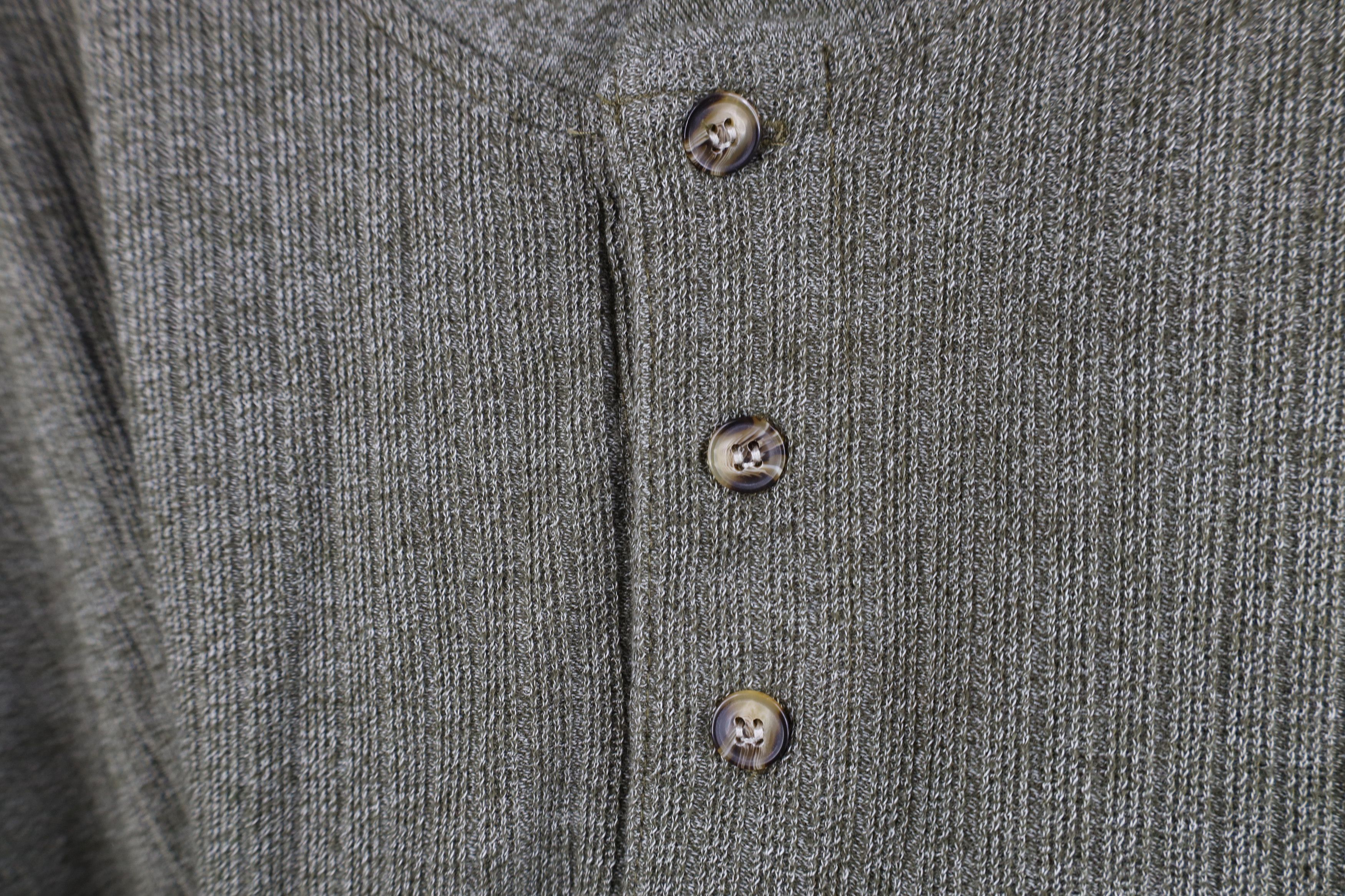 Vintage Vintage 90s Streetwear Ribbed Long Sleeve Henley T-Shirt Size US XL / EU 56 / 4 - 4 Thumbnail